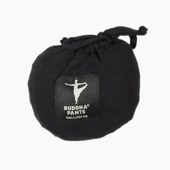 Buddha Pants Unisex Zipper Travel Bamboo Cotton Belt Bag Fanny Pack Black - Picture 4 of 4